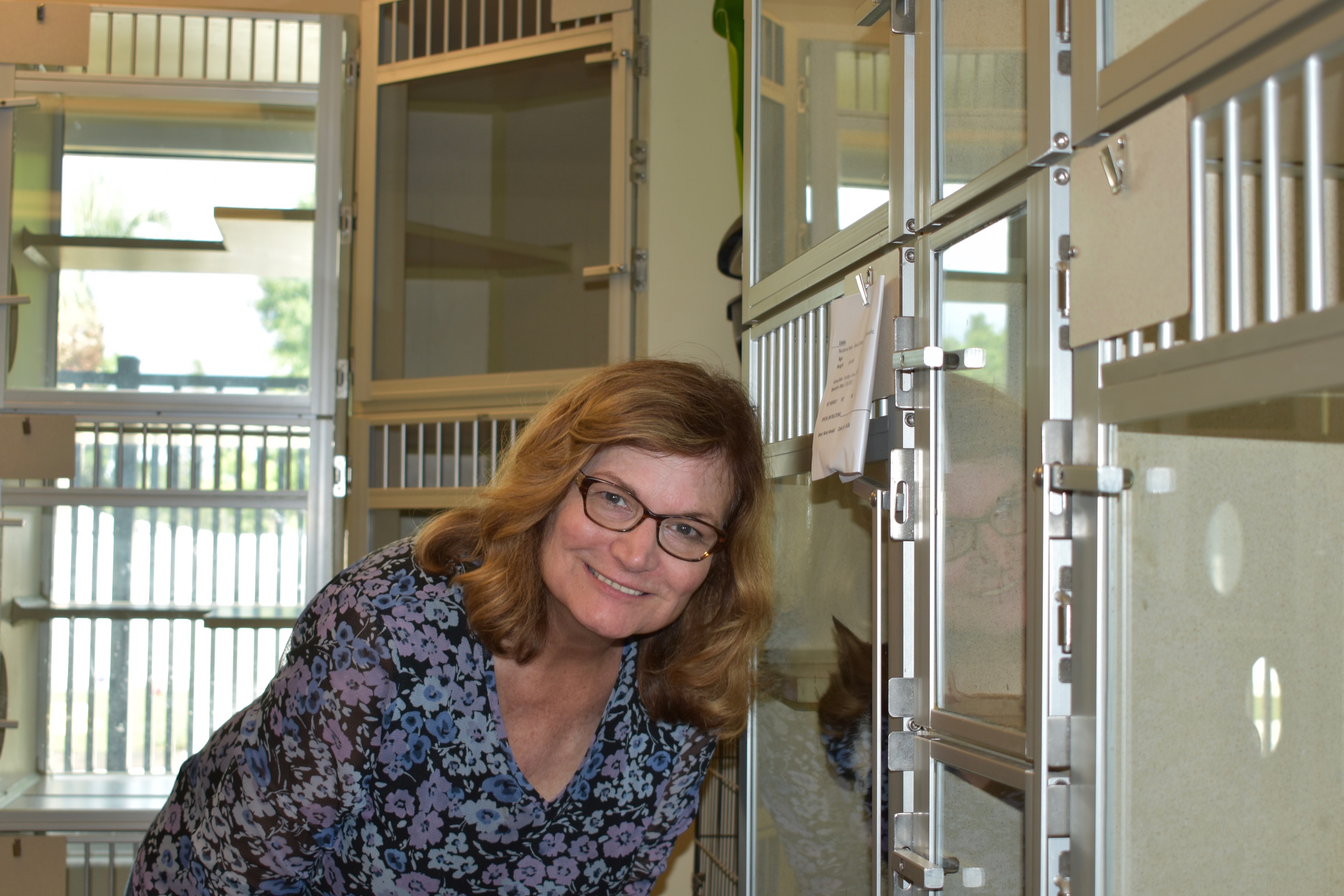 Linda in the Kitty Condo area